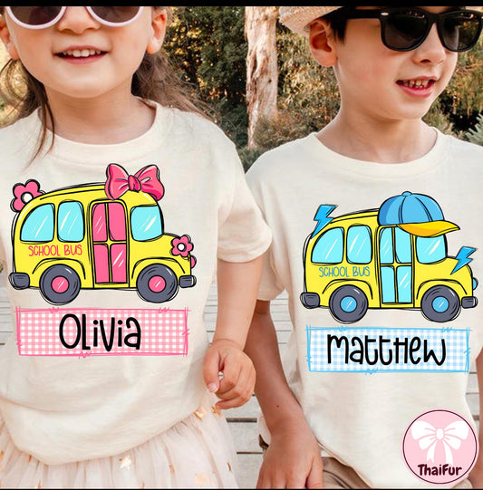 Personalized Bus Back To School