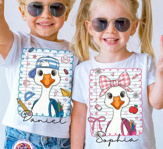 Personalized Goose Back To School