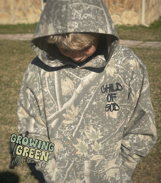 Youth Camo Child of God Hoodie