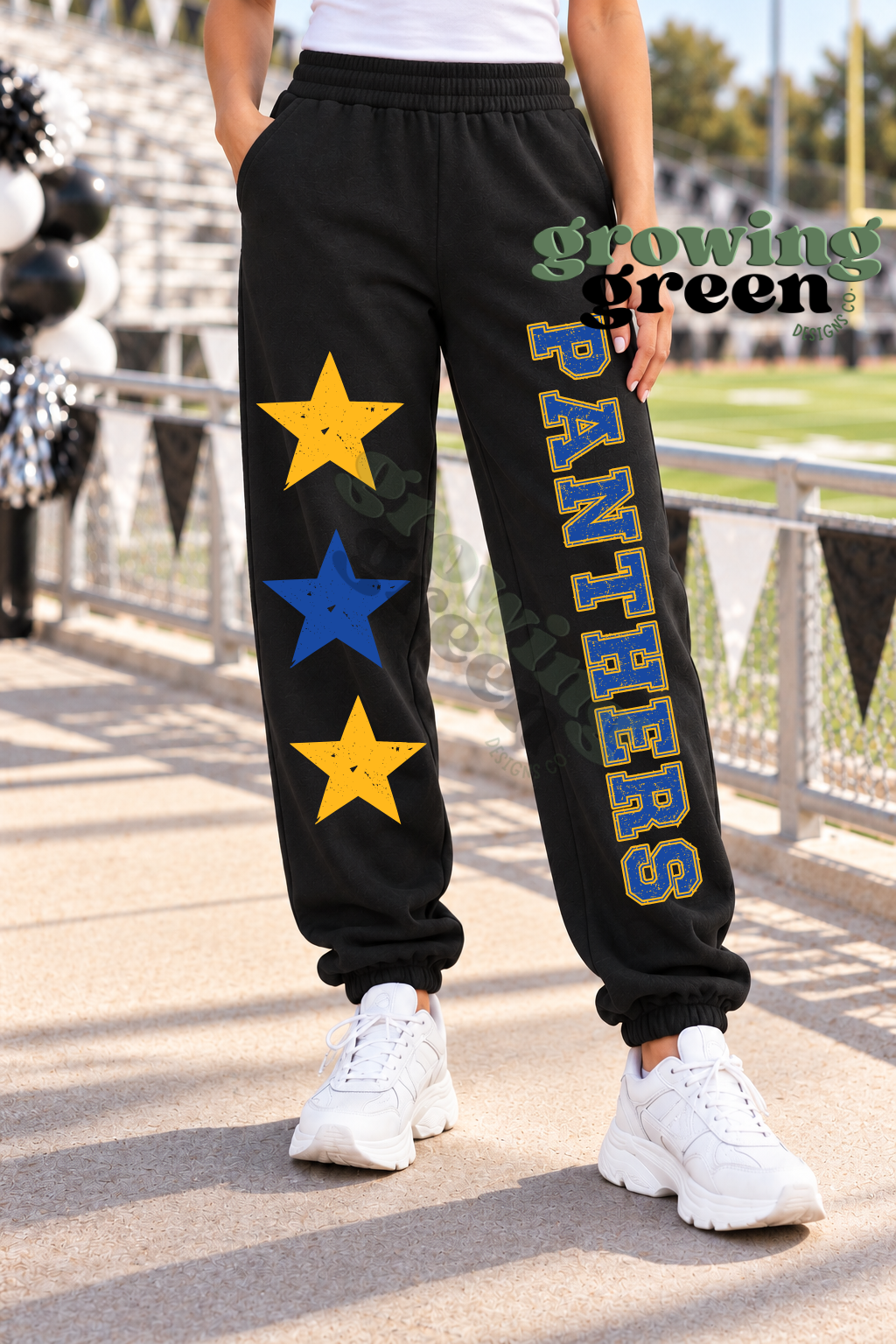 Stars Sweatpants- ANY MASCOT/SCHOOL