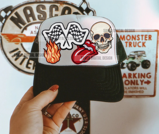 Edgy Cherry Trucker Hat