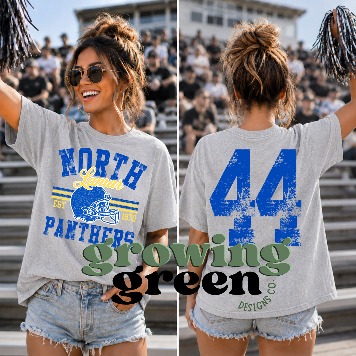 Distressed Football Spirit - ANY SCHOOL/ANY SPORT