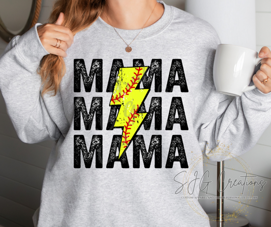 Softball Mama Stacked
