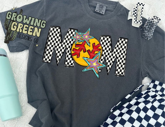 Checkered Sports Mom