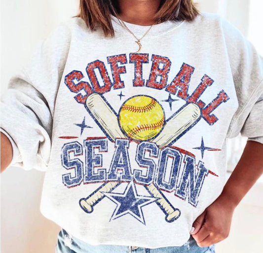 Softball Season Distressed