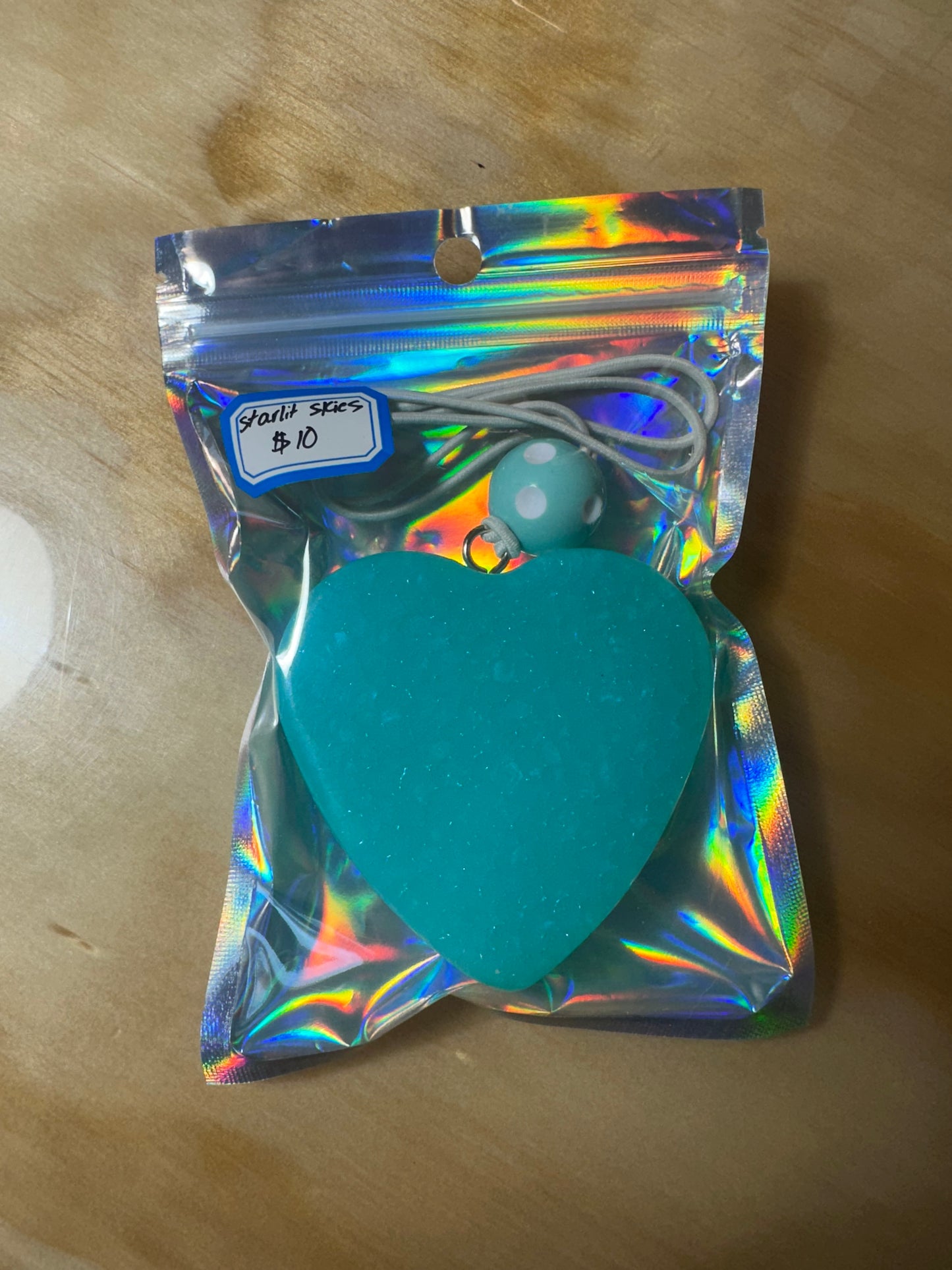 Turquoise Heart Freshie