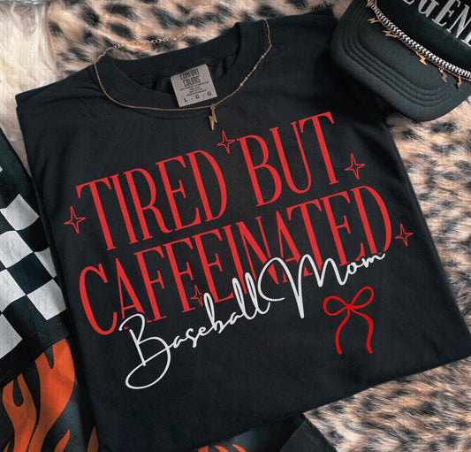 Tired But Caffeinated Baseball Mom