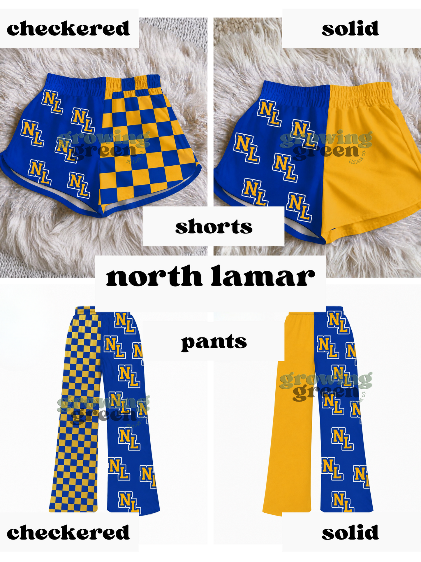 School Split Spirit Bottoms - PRE ORDER