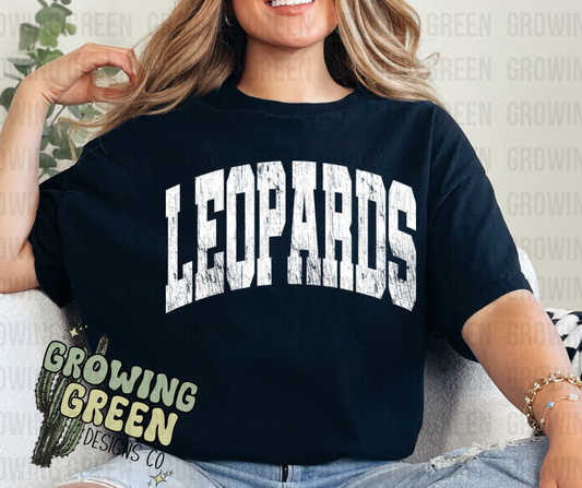 Block Distressed Leopards T-Shirt