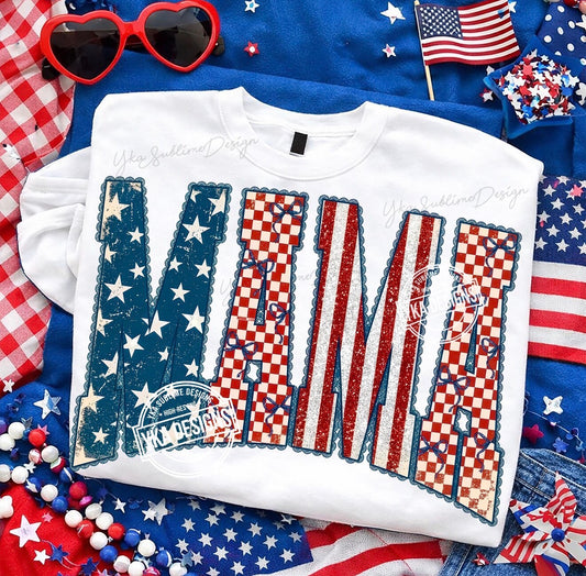 Preppy Patriotic Mama