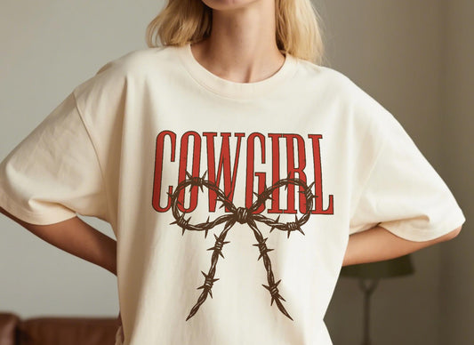 Cowgirl Barbed wire Bow