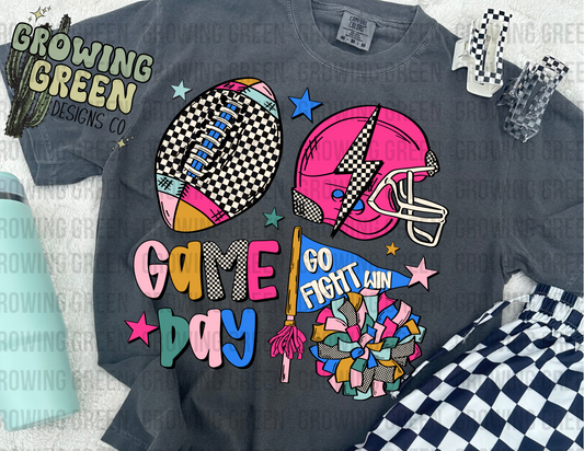 Retro Game Day Football