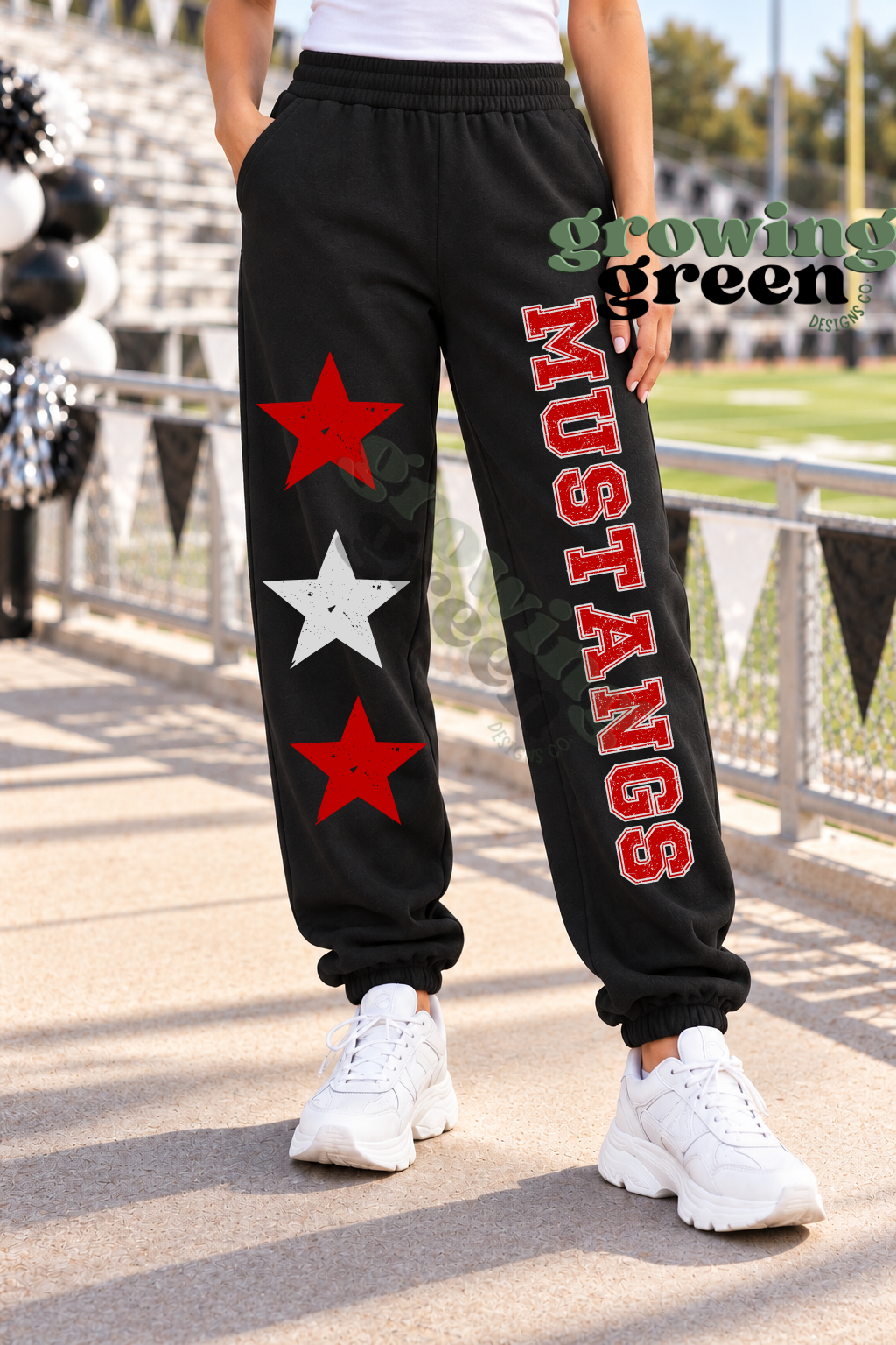 Stars Sweatpants- ANY MASCOT/SCHOOL