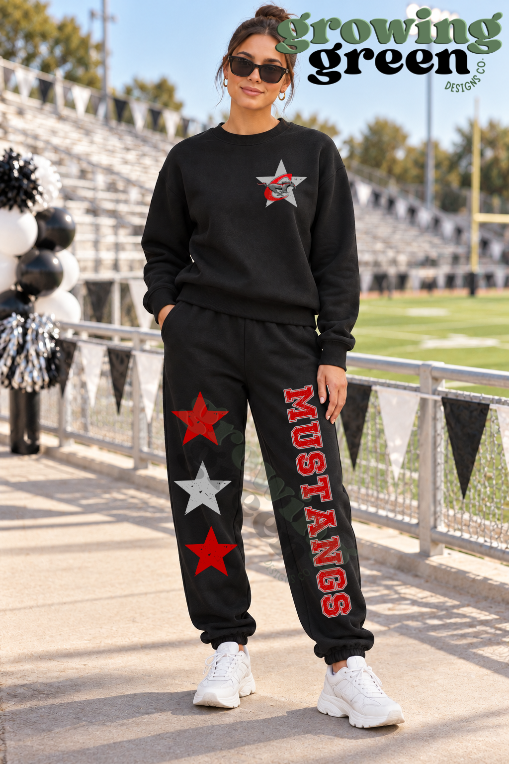 Stars Spirit Sweatsuit - ANY MASCOT/SCHOOL (Copy)