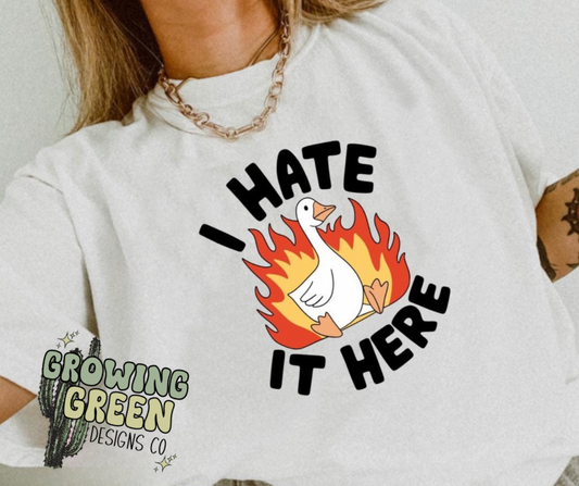 I hate it here