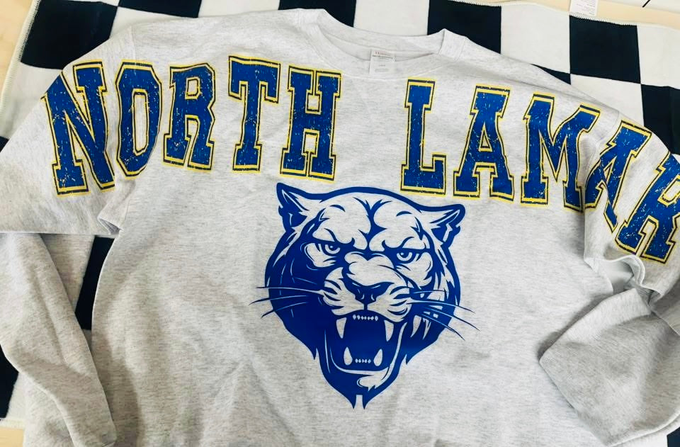 School Sleeve Mascot Sweatshirt - ANY MASCOT