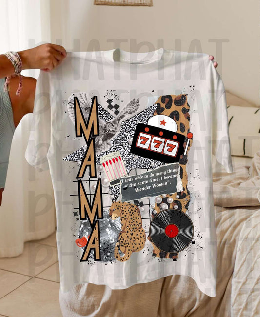 Mama Leopard Grunge Collage