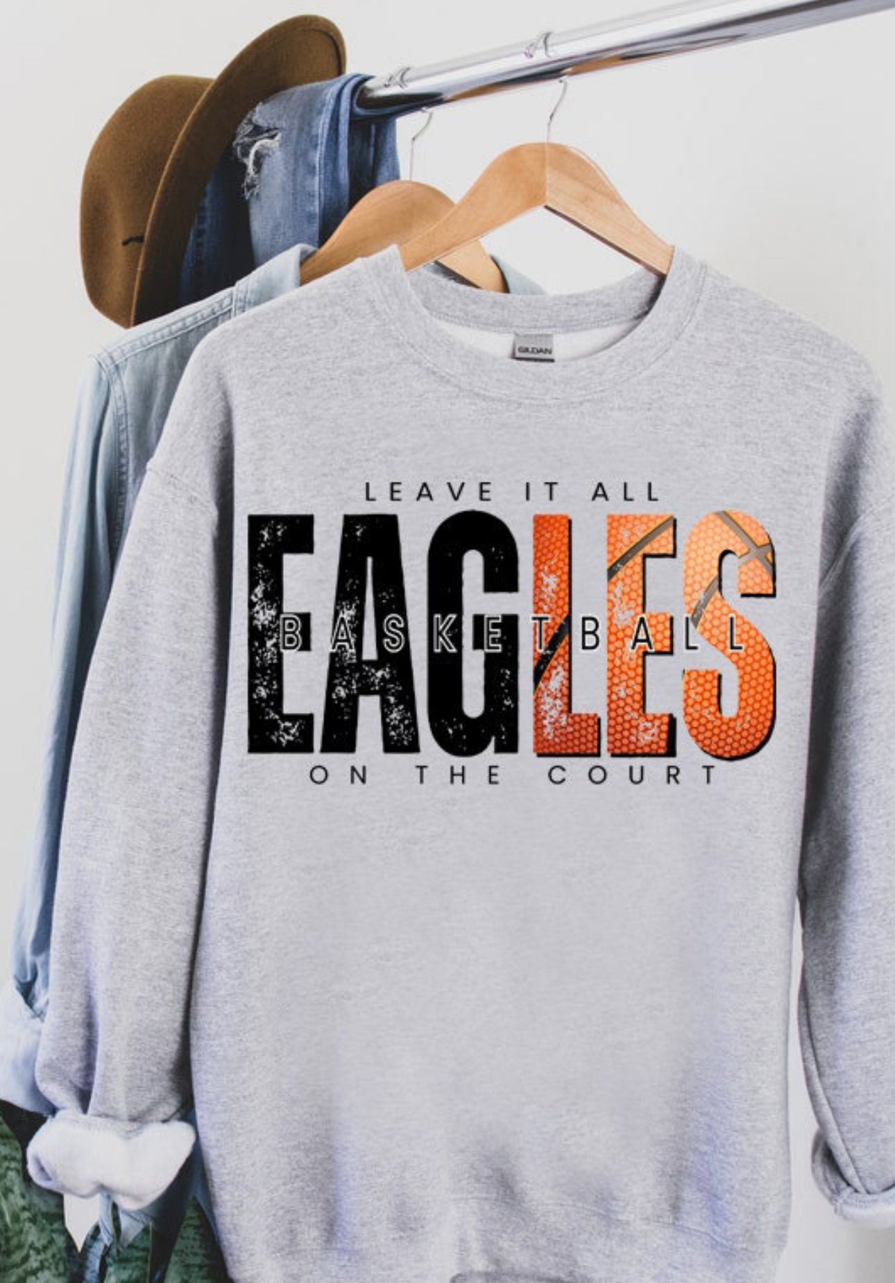 Basketball Leave It All On Court- ANY MASCOT