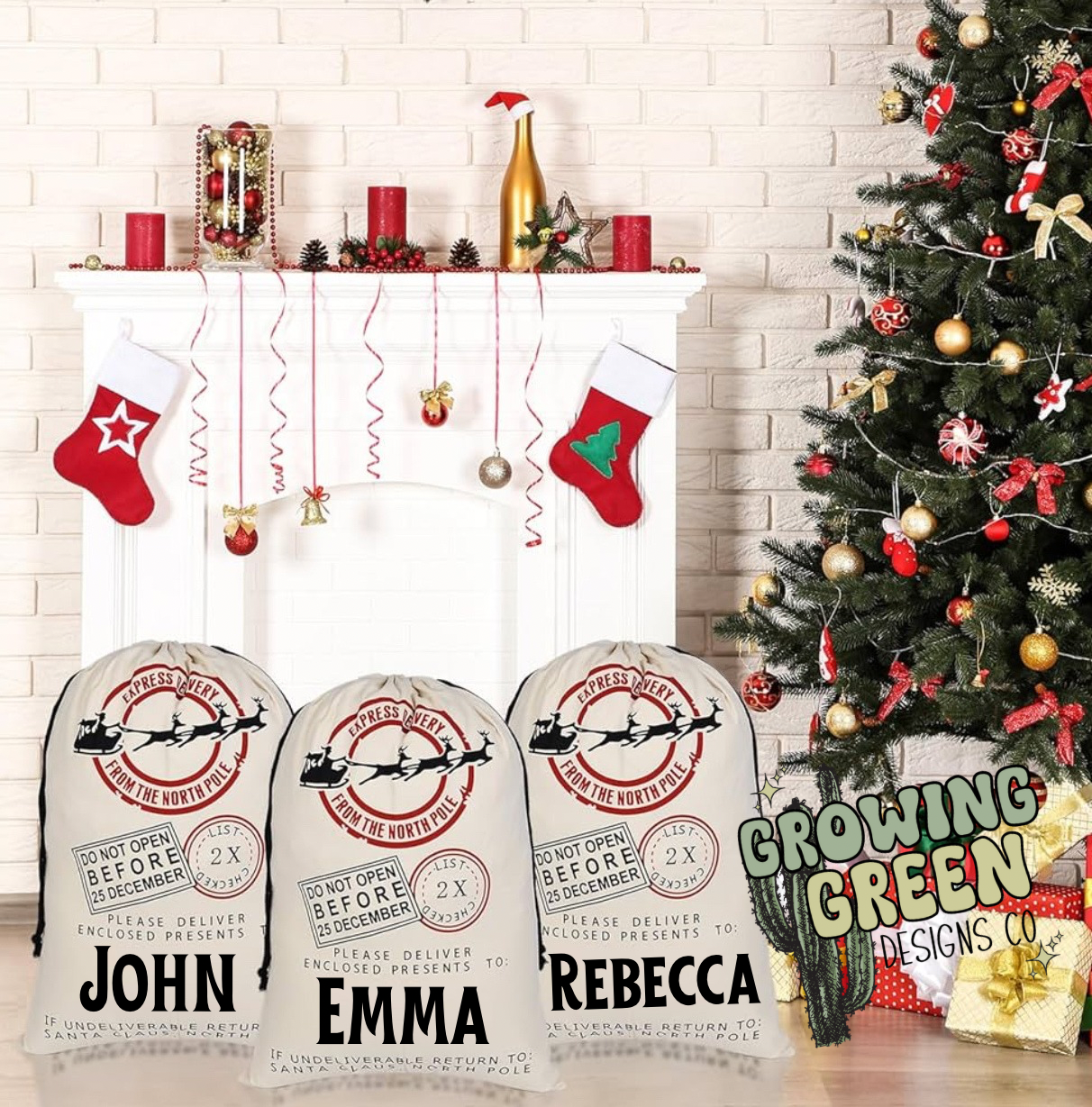 Personalized Santa Sacks