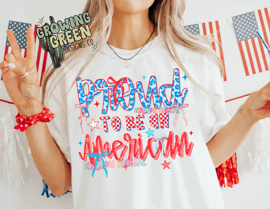 Proud to be an American