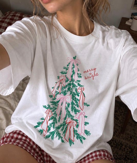 Merry and Bright Tree Bows