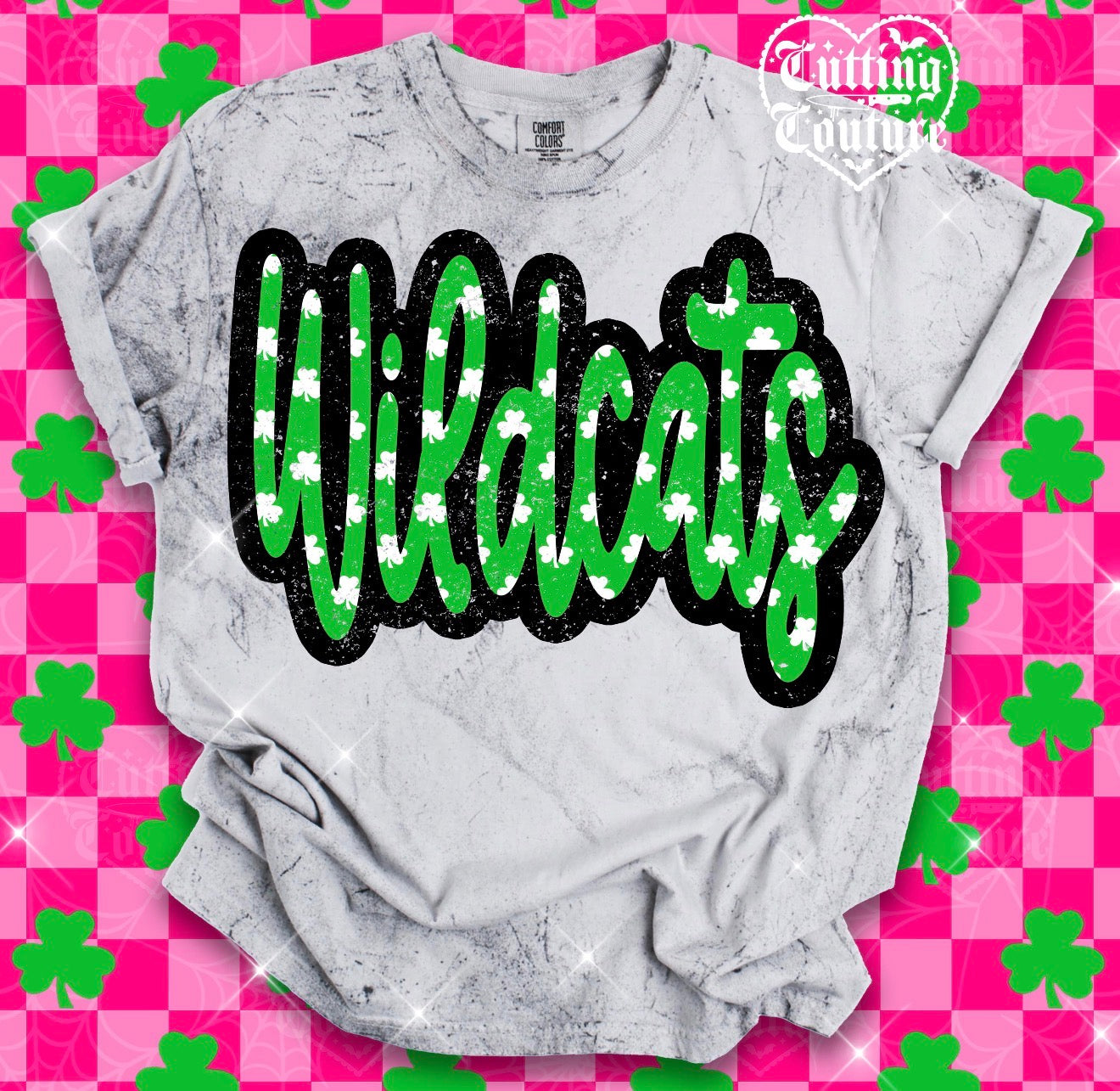Distressed Clovers - ANY MASCOT