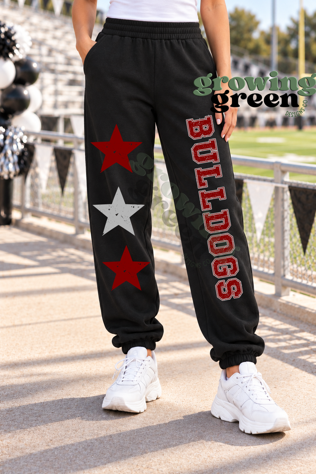 Stars Sweatpants- ANY MASCOT/SCHOOL