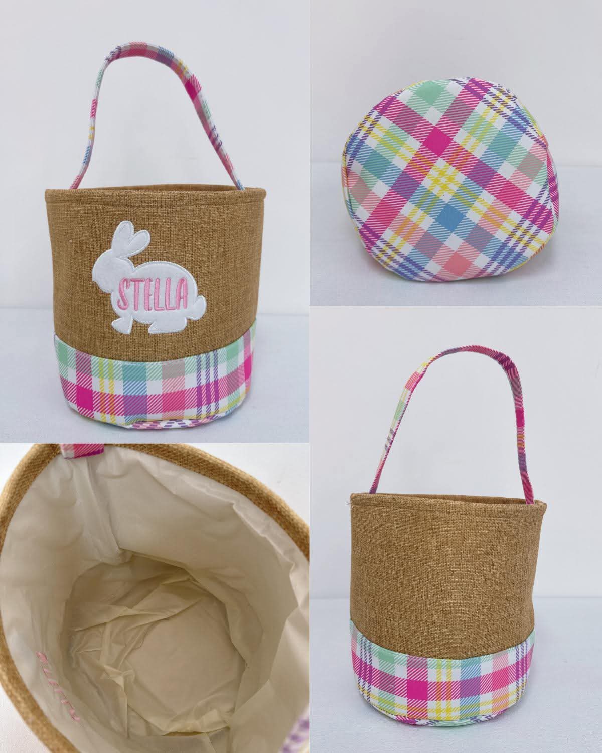 Gingham Easter Buckets - PRE ORDER