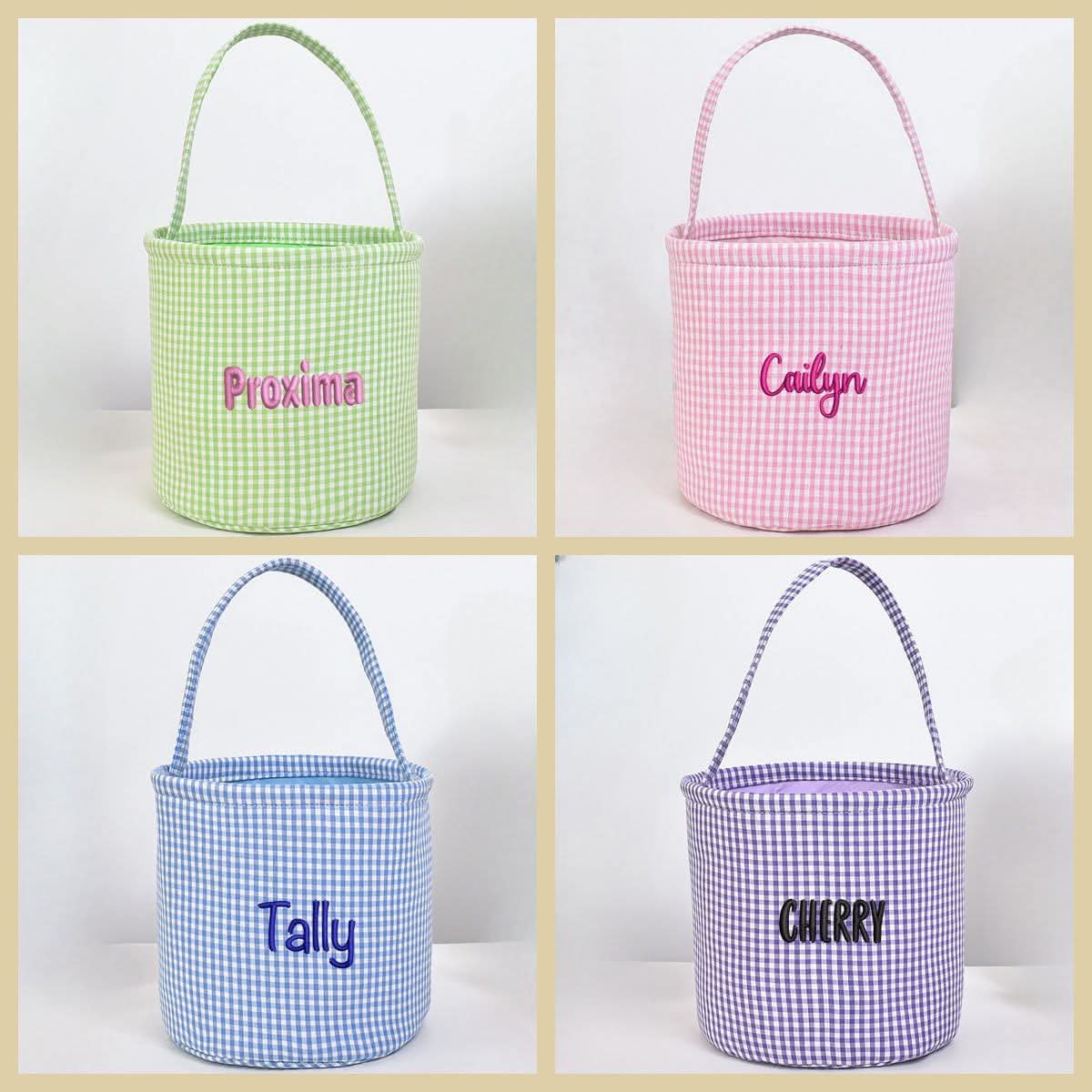 Gingham Easter Buckets - PRE ORDER