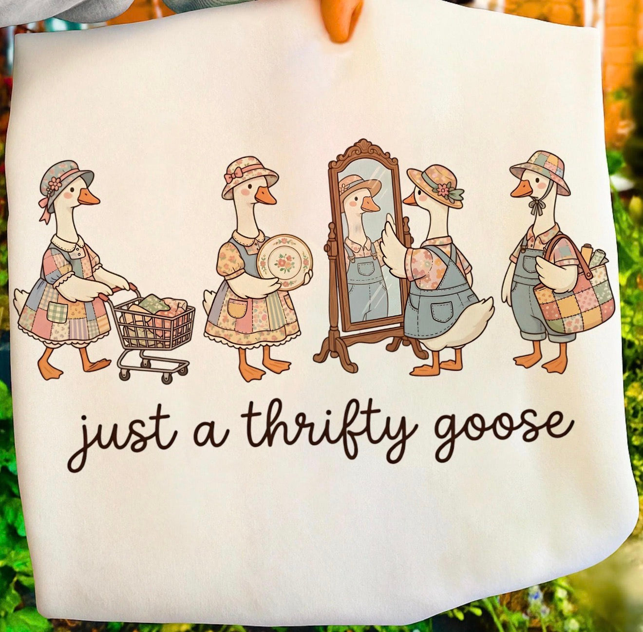 Just a thrifty goose