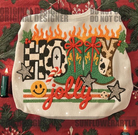 Holly Jolly Faux Yarn