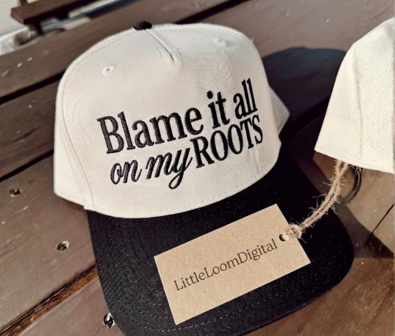 Blame It On My Roots Embroidered Hat