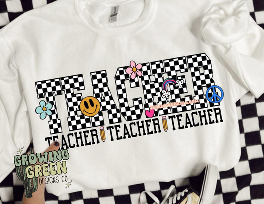 Teacher Checkered