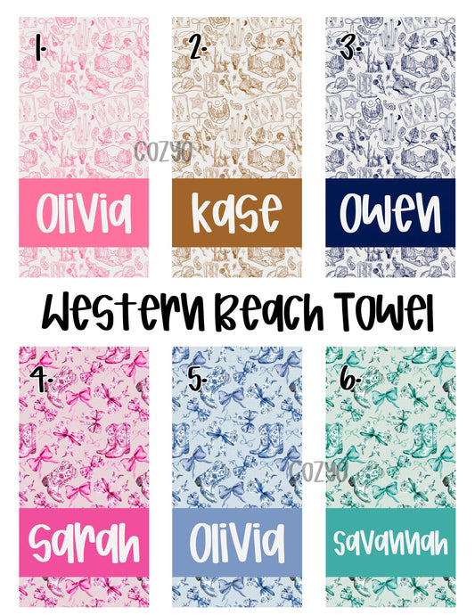 Western Beach Towels - PRE ORDER