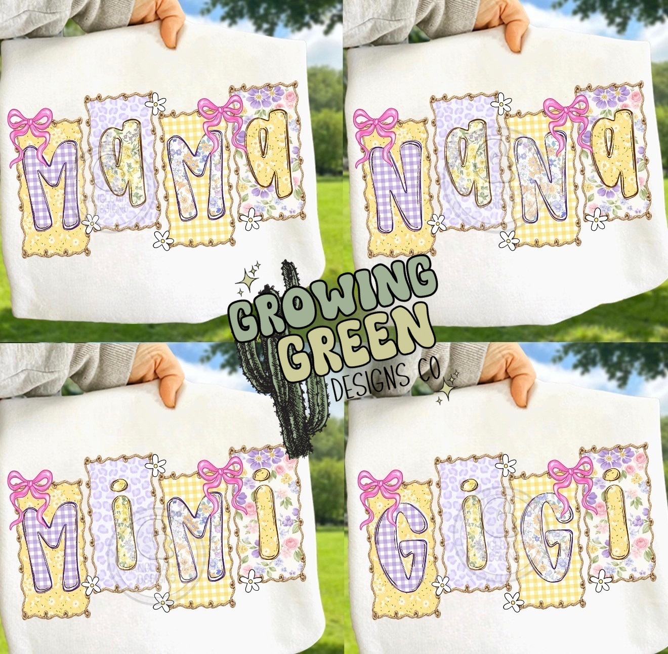Floral Bows - ANY NAME