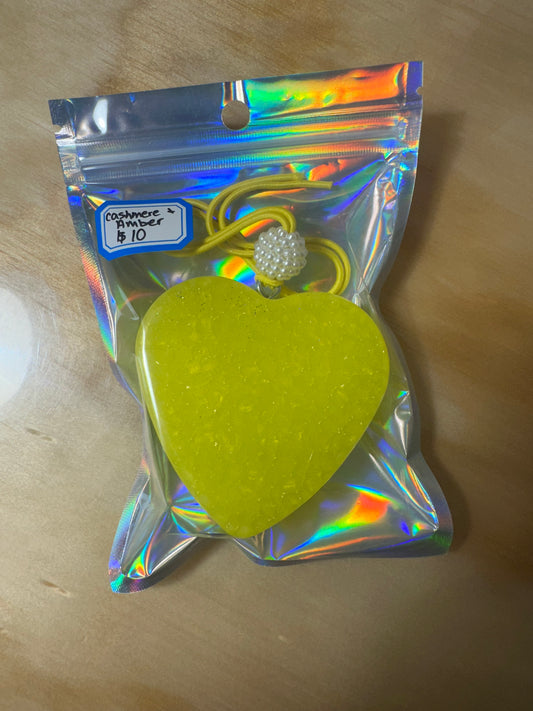 Yellow Heart Freshie