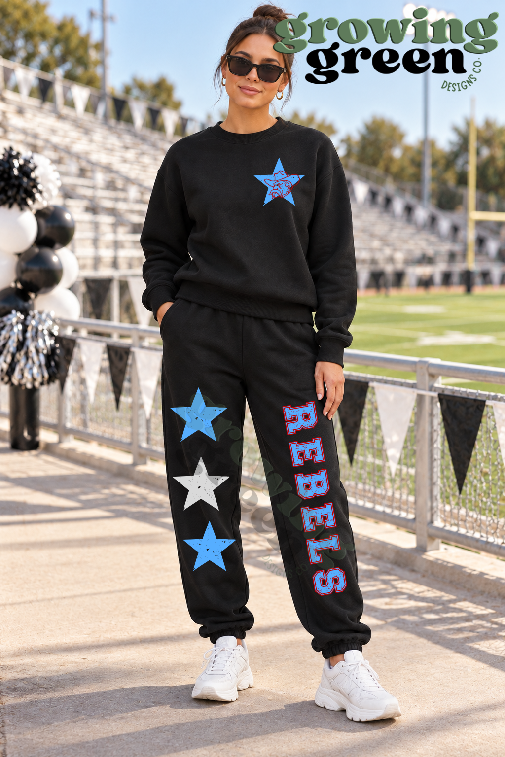Stars Spirit Sweatsuit - ANY MASCOT/SCHOOL (Copy)