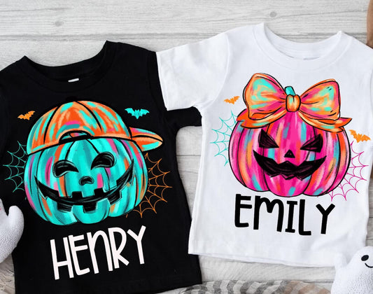 Personalized Iridescent Pumpkin