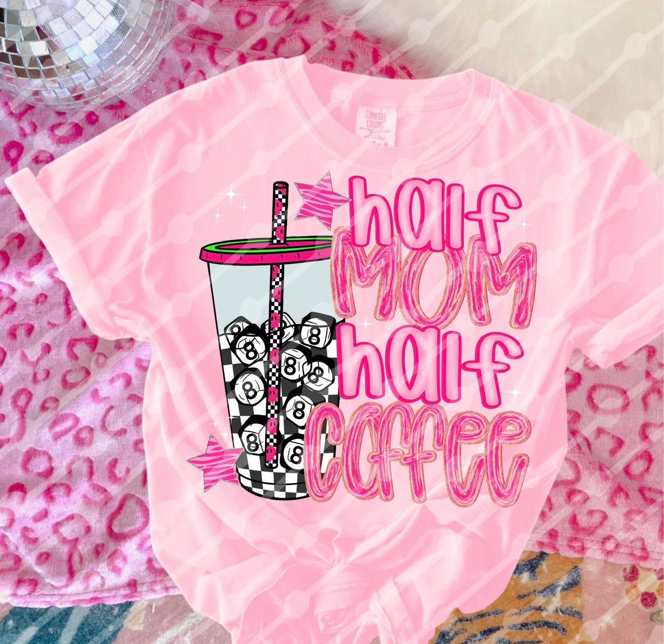 Half Mom Half Coffee 8 Ball