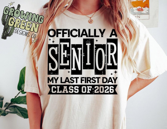 Officially a Senior