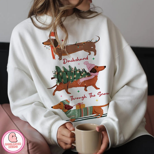 Dachshund through the snow