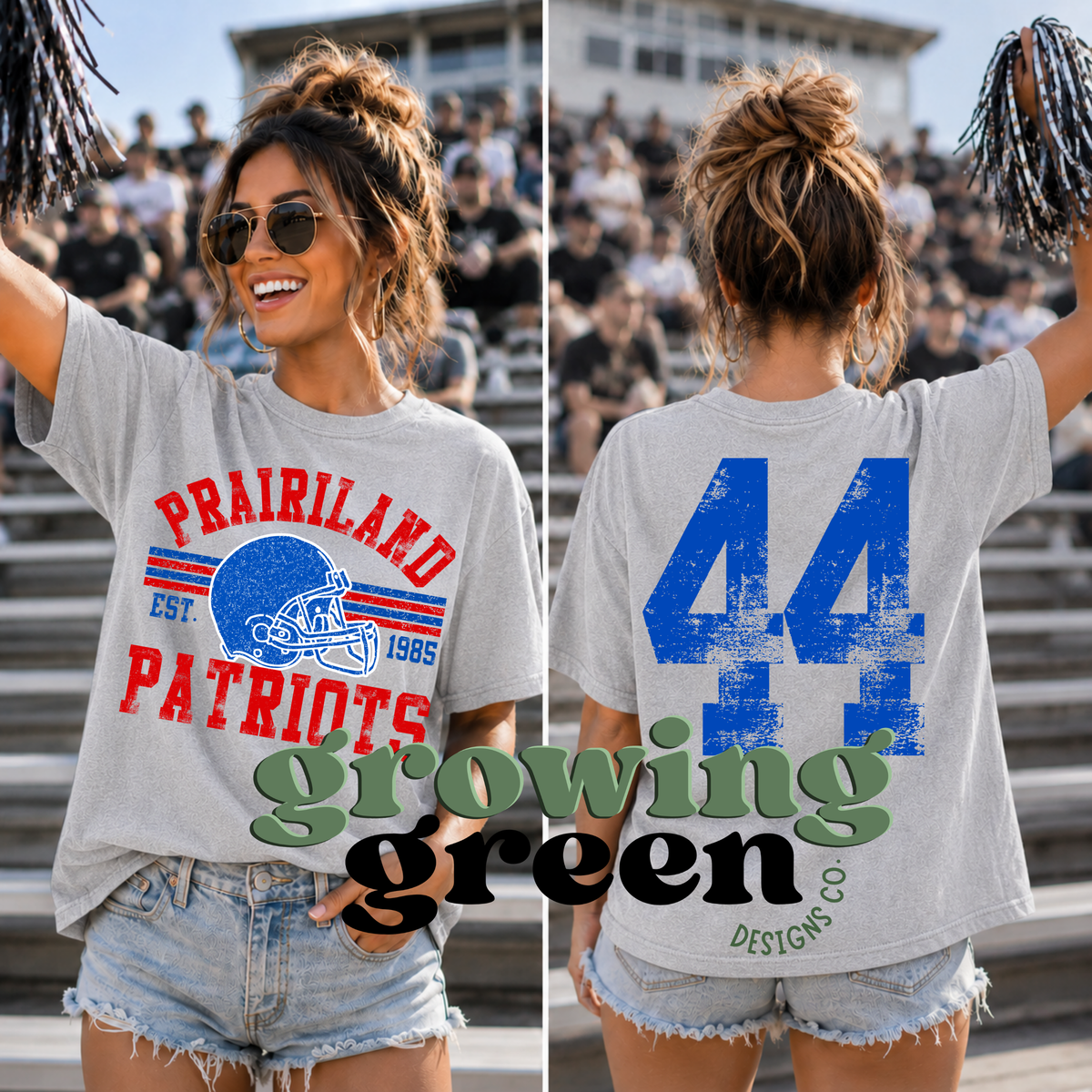 Distressed Football Spirit - ANY SCHOOL/ANY SPORT