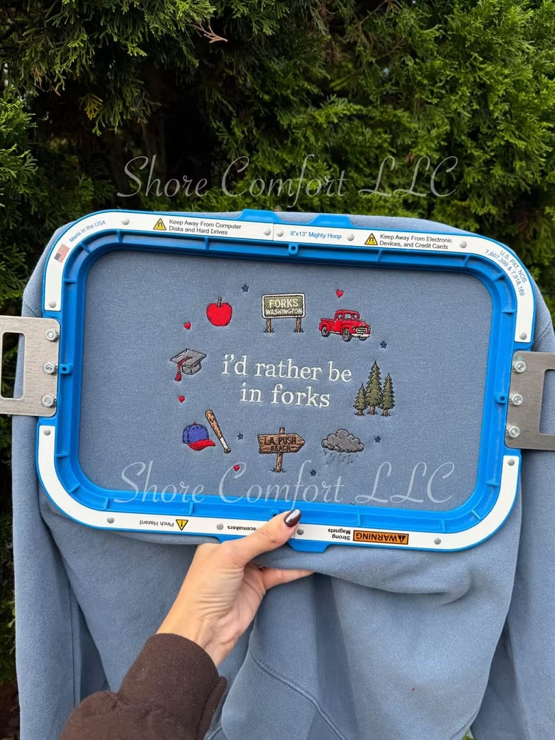 I’d Rather Be … Embroidered