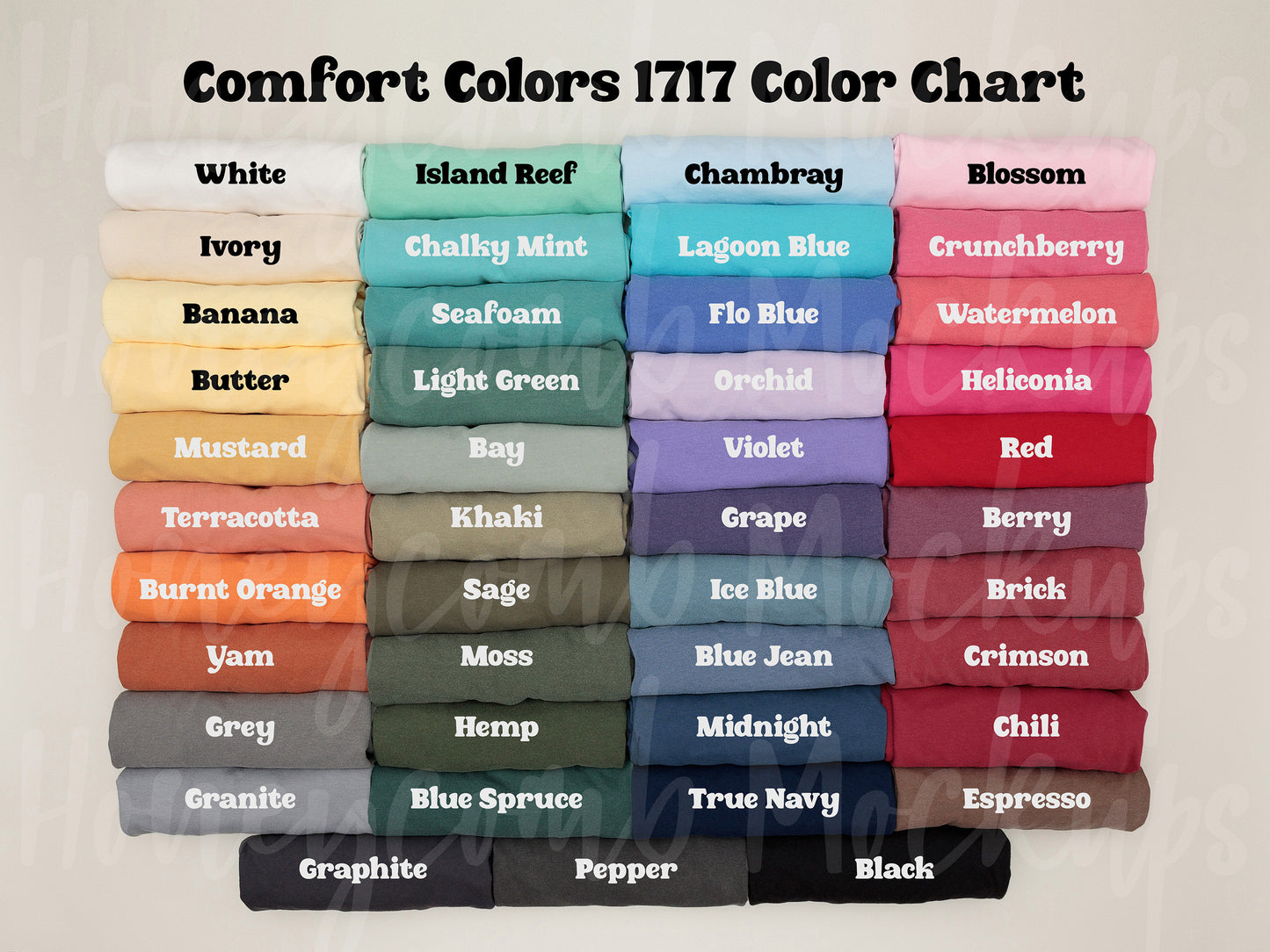 Outline Name Embroidery Comfort Colors T-Shirt