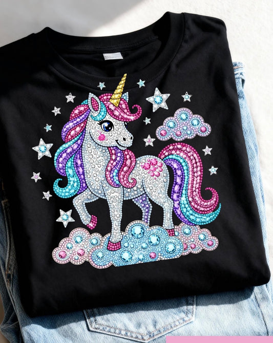 Unicorn Faux Rhinestone