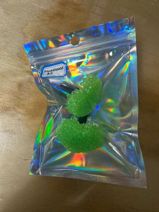 Green Heart Air Vent Clips Freshie