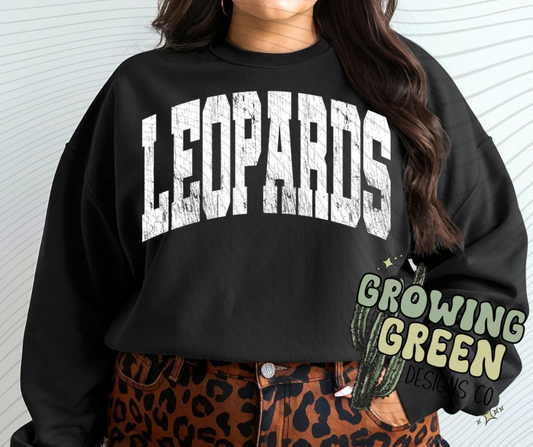 Block Distressed Leopards Sweatshirt/Hoodie
