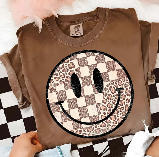 Leopard Checkered Smiley