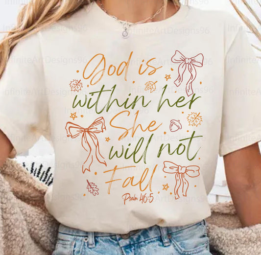 God is within her she will not fall