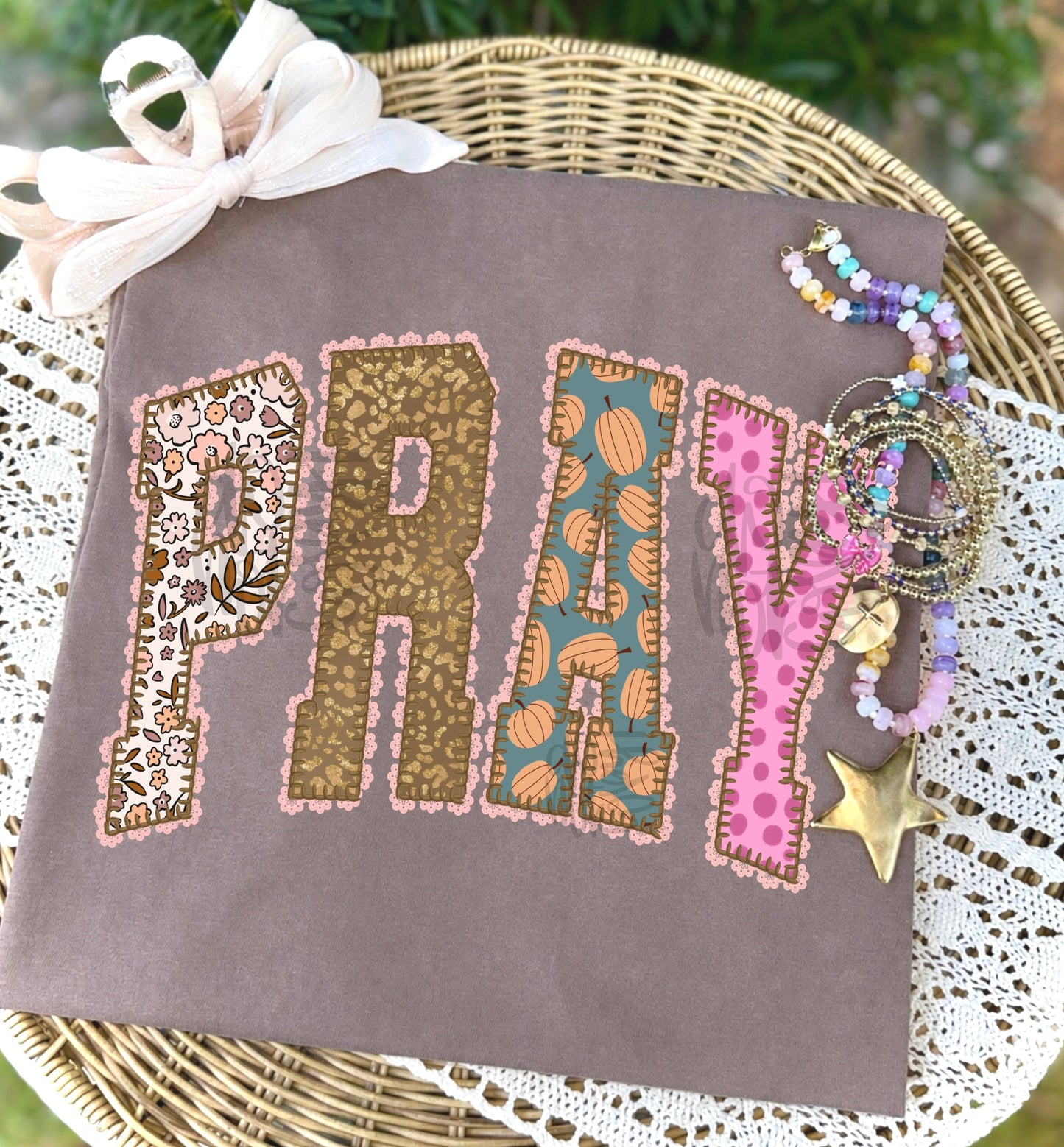 Pray Fall Faux Lace